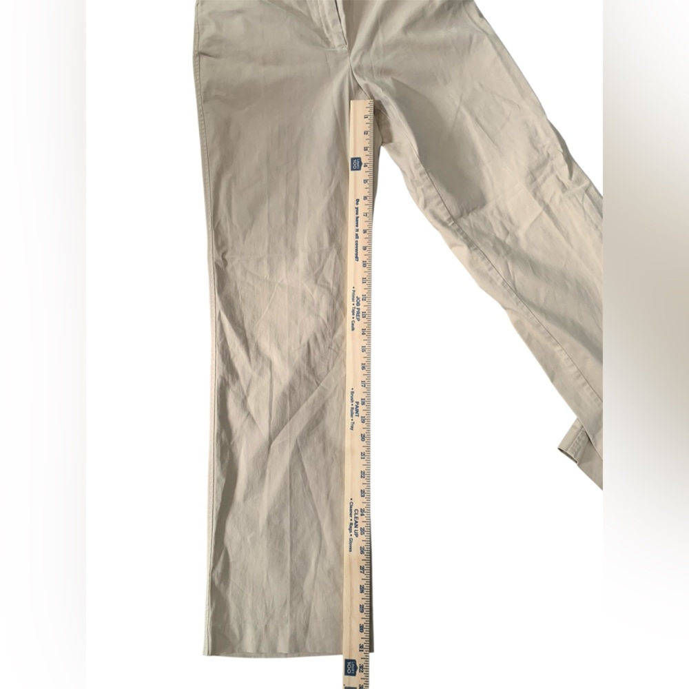 Talbots NWT Women’s Stretch Tan Pants – Classic Straight Leg size 8 - Picture 3 of 5